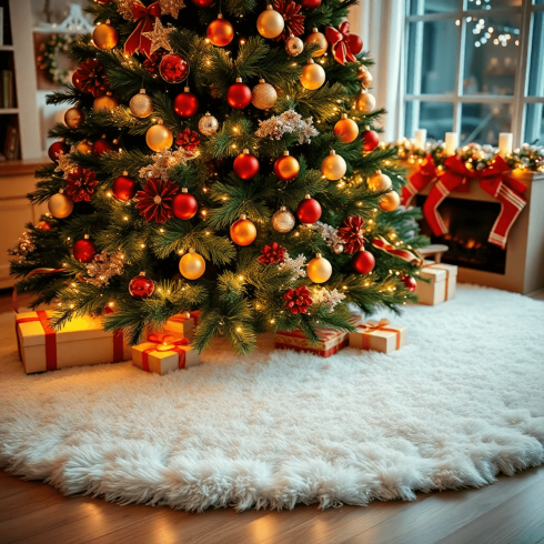 Ako vybrať perfektný koberec pod vianočný stromček: Tipy, Štýly a Nápady