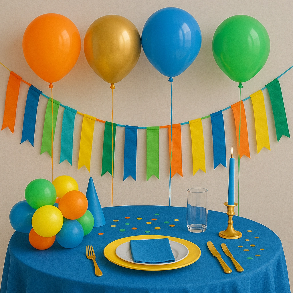 Hogyan hangold össze a dekoráció színpalettáját az ünnep típusához (esküvő, gyerekzsúr, lány-/legénybúcsú...)