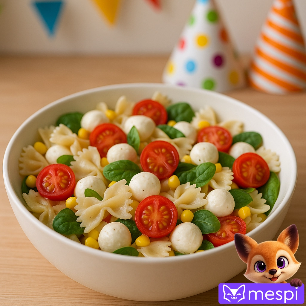 Brezmesna solata z mozzarello in paradižniki za poletno zabavo