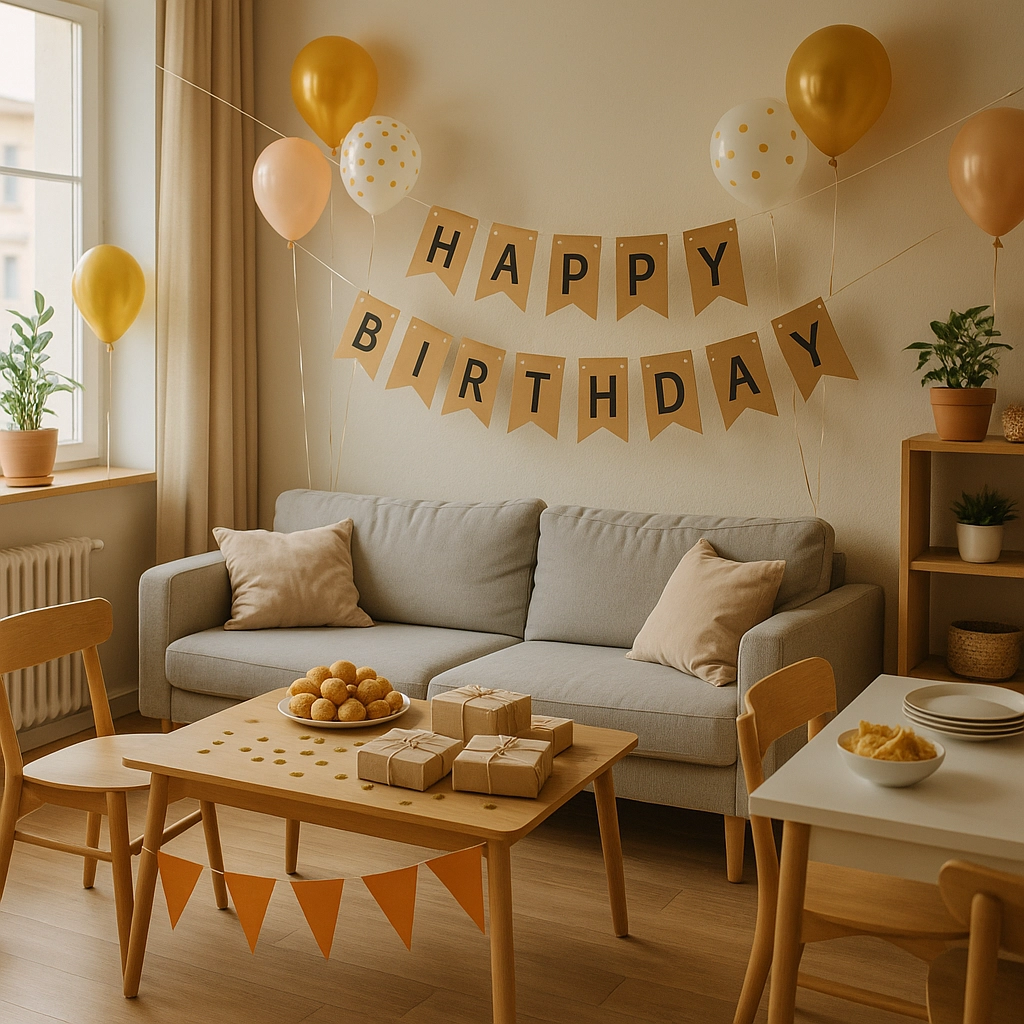 Malá obývačka, veľká oslava: ako na výzdobu a organizáciu bez chaosu