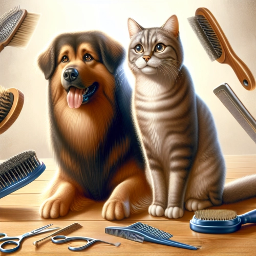 Oboustranný kartáč na odstraňování chlupů a spodní srsti