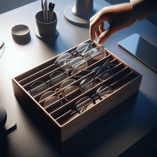 Organizér na brýle: Praktický doplněk pro udržování pořádku a ochranu vašich brýlí