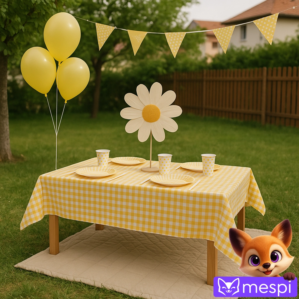 Decorazioni per un picnic per bambini: meno elementi, effetto migliore