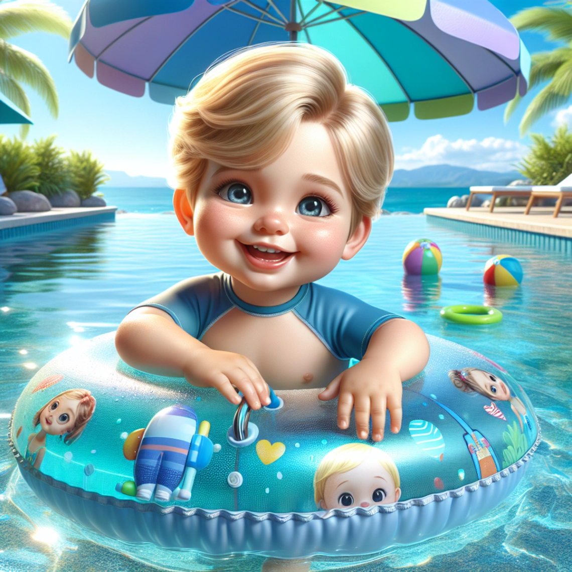 Plávacie koleso so strieškou: Najlepšia ochrana pred slnkom pre vaše dieťa pri plávaní