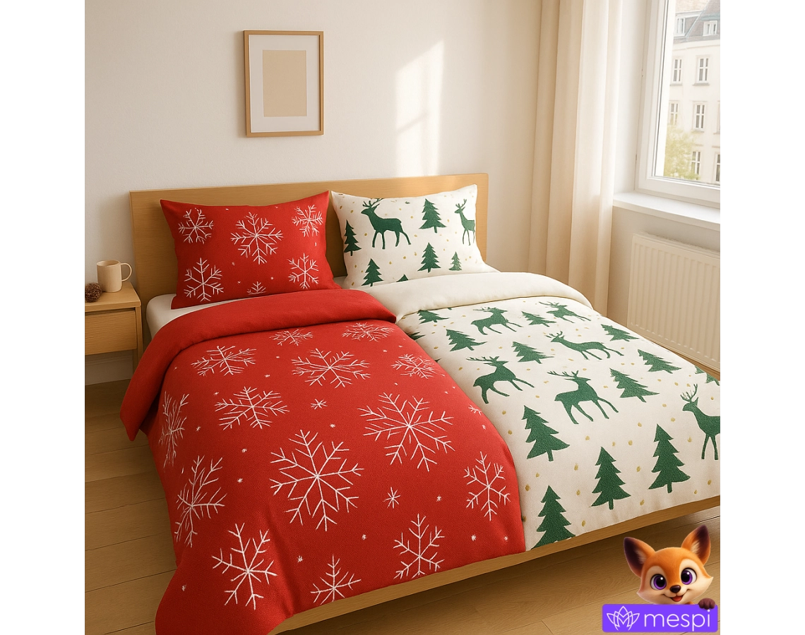 Vianočné obliečky, ktoré premenia vašu spálňu na rozprávku: ako si vybrať ten najlepší materiál