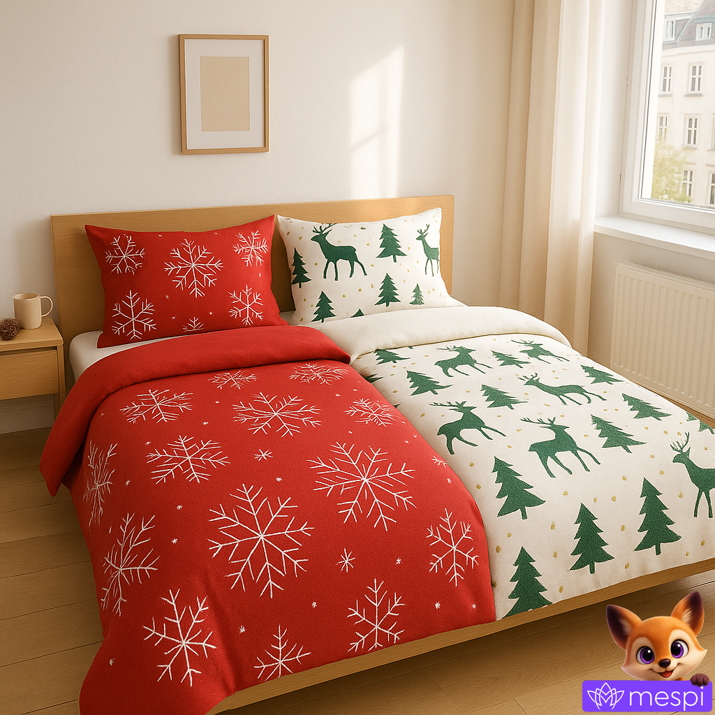 Vánoční povlečení, které promění vaši ložnici v pohádku: jak vybrat ten nejlepší materiál