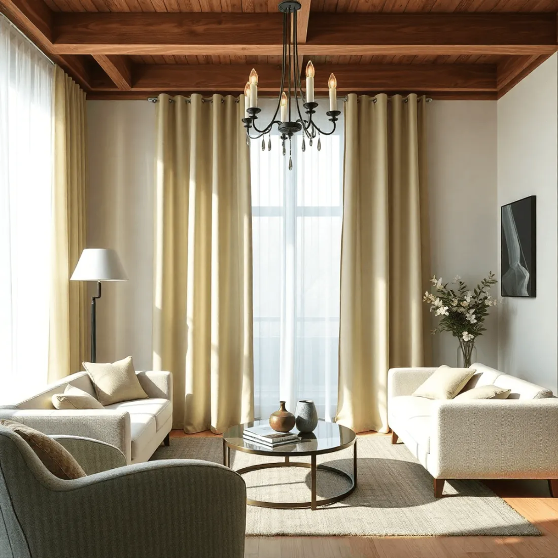 Výběr správné látky a barvy záclon a závěsů