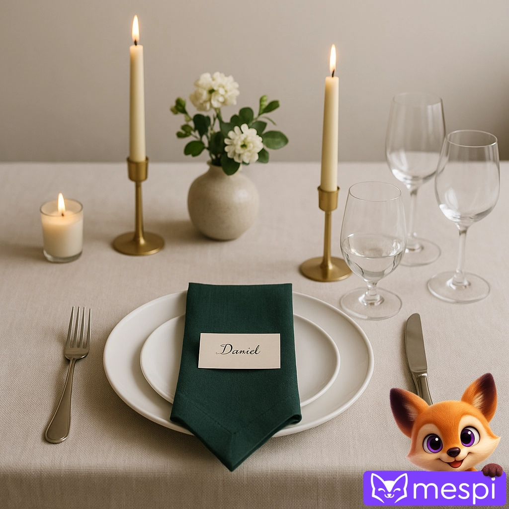 Jednoduché elegantní prostírání pro dospělé: méně kousků, silnější efekt