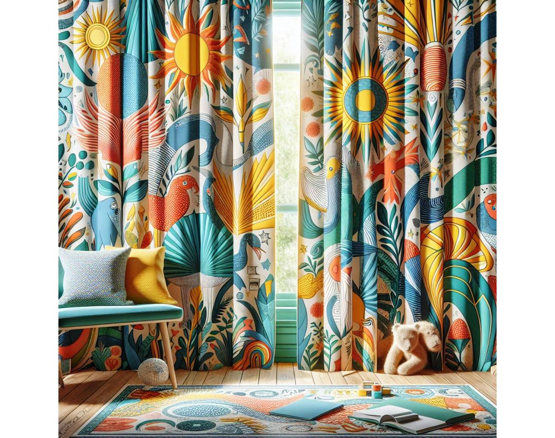 Závěsy jako doplněk pro dětské pokoje