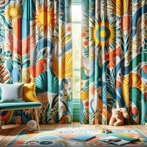 Závěsy jako doplněk pro dětské pokoje