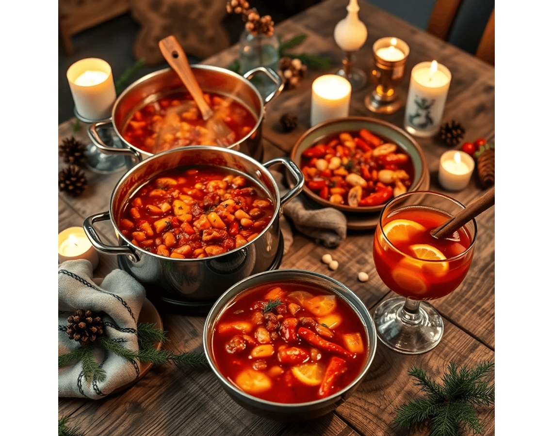 Zimsko pogostitev, ki ogreje: 3 enolončni recepti za jedi za zabavo (golaž, chilli, punč)