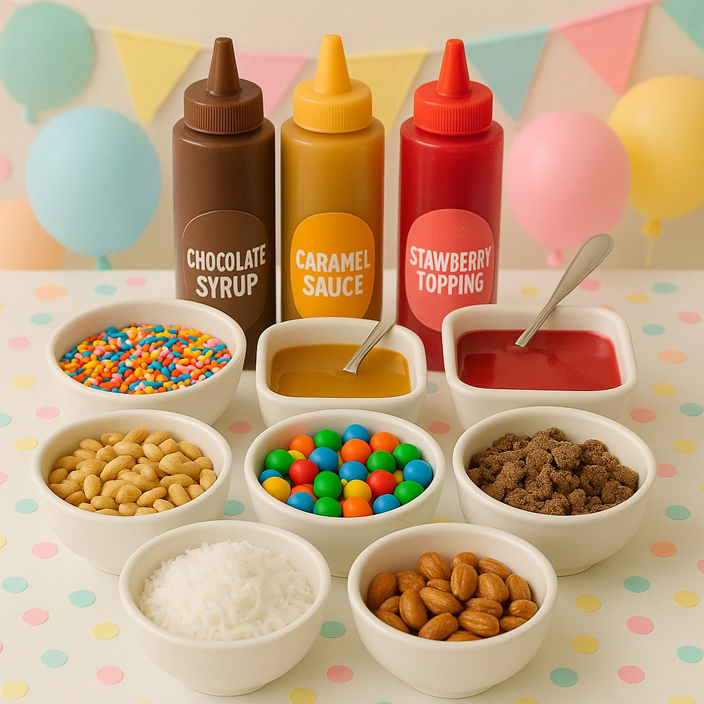 Zmrzlinový bar na detskej oslave – ako ho pripraviť bez stresu