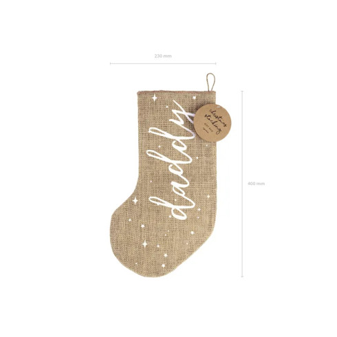 Dekoratívna vianočná čižma Daddy 39,5 cm Dekoratívna vianočná čižma Daddy 39,5 cm