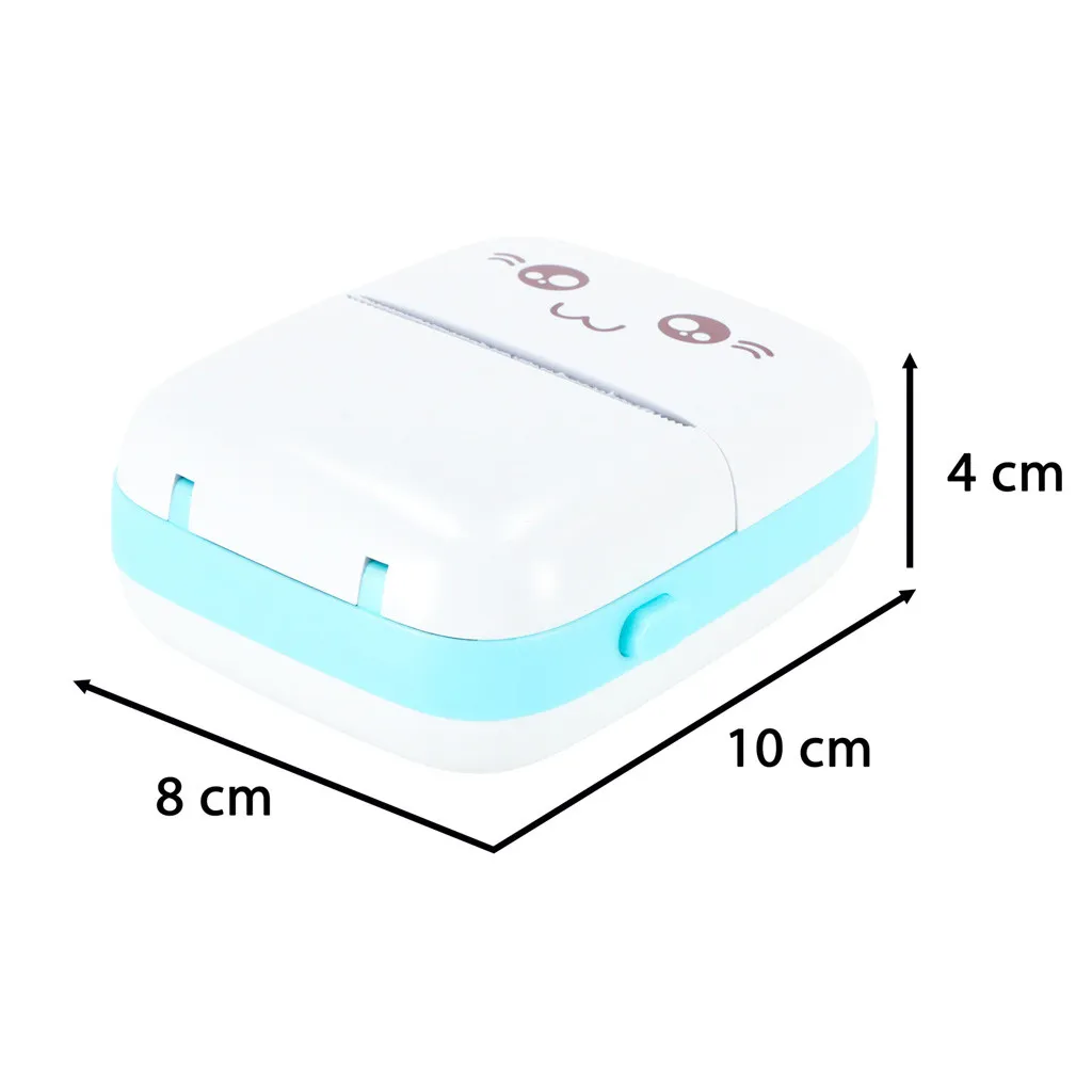 Mini termotlačiareň etikiet Cat blue + usb kábel 