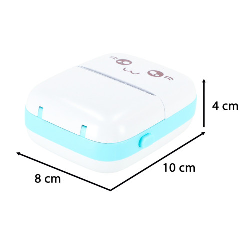 Mini termotiskárna etiket Cat blue + usb kabel 