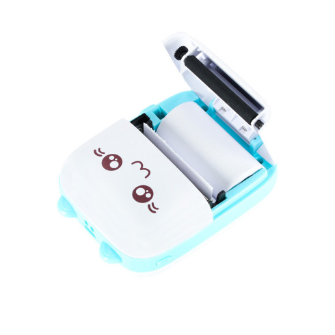 Mini termotiskárna etiket Cat blue + usb kabel 