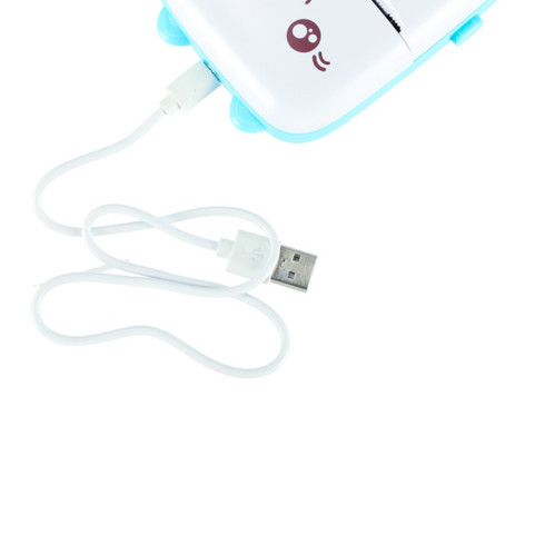 Mini termotiskárna etiket Cat blue + usb kabel 