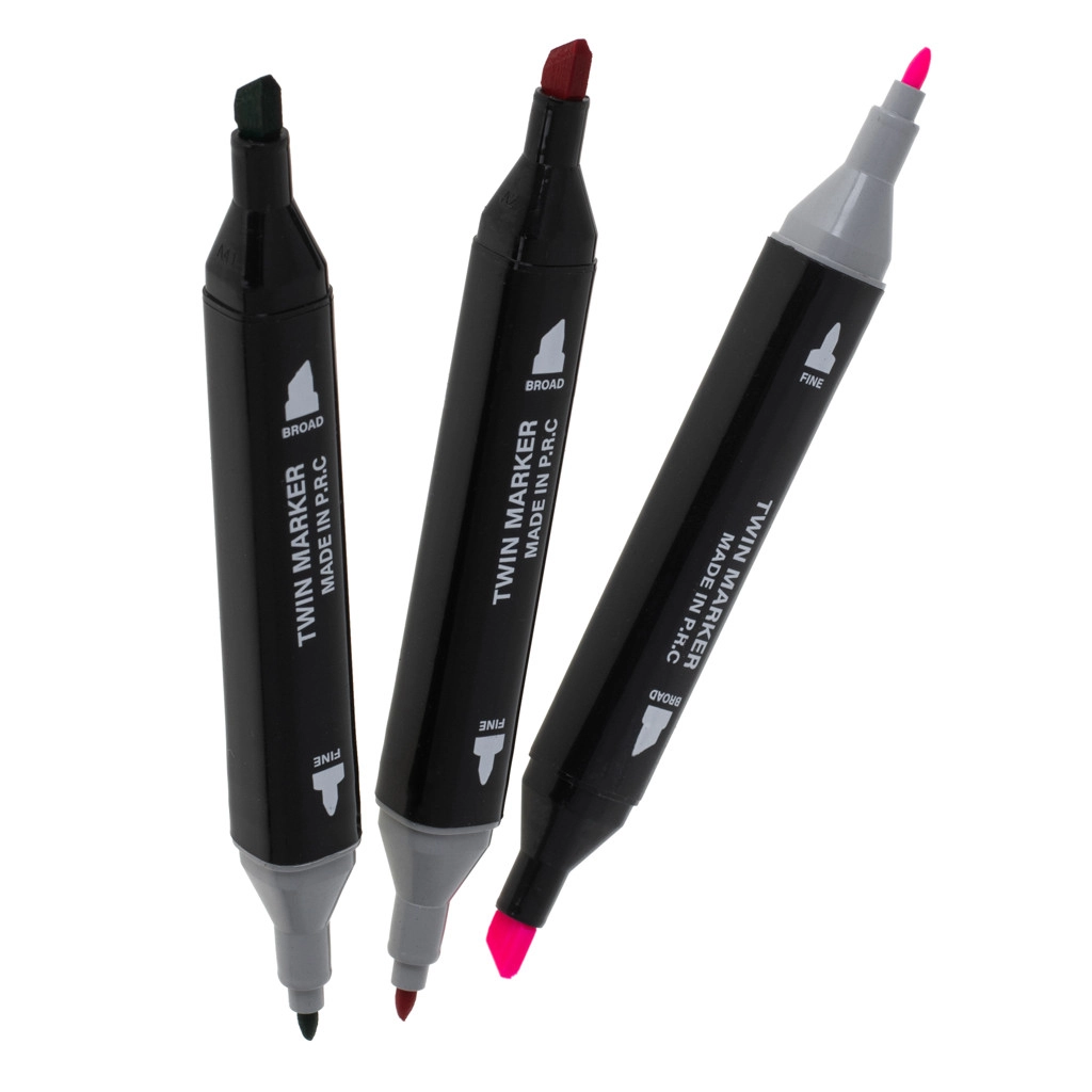  Sada obojstranných fixiek 24 ks