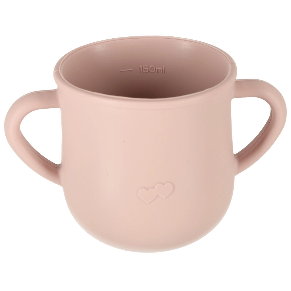 Silikonové nádobí pro děti Krab sada 9 kusů - růžová