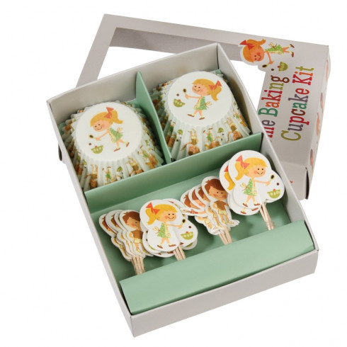 Košíčky na muffiny so zápichmi Deti - sada 48 ks