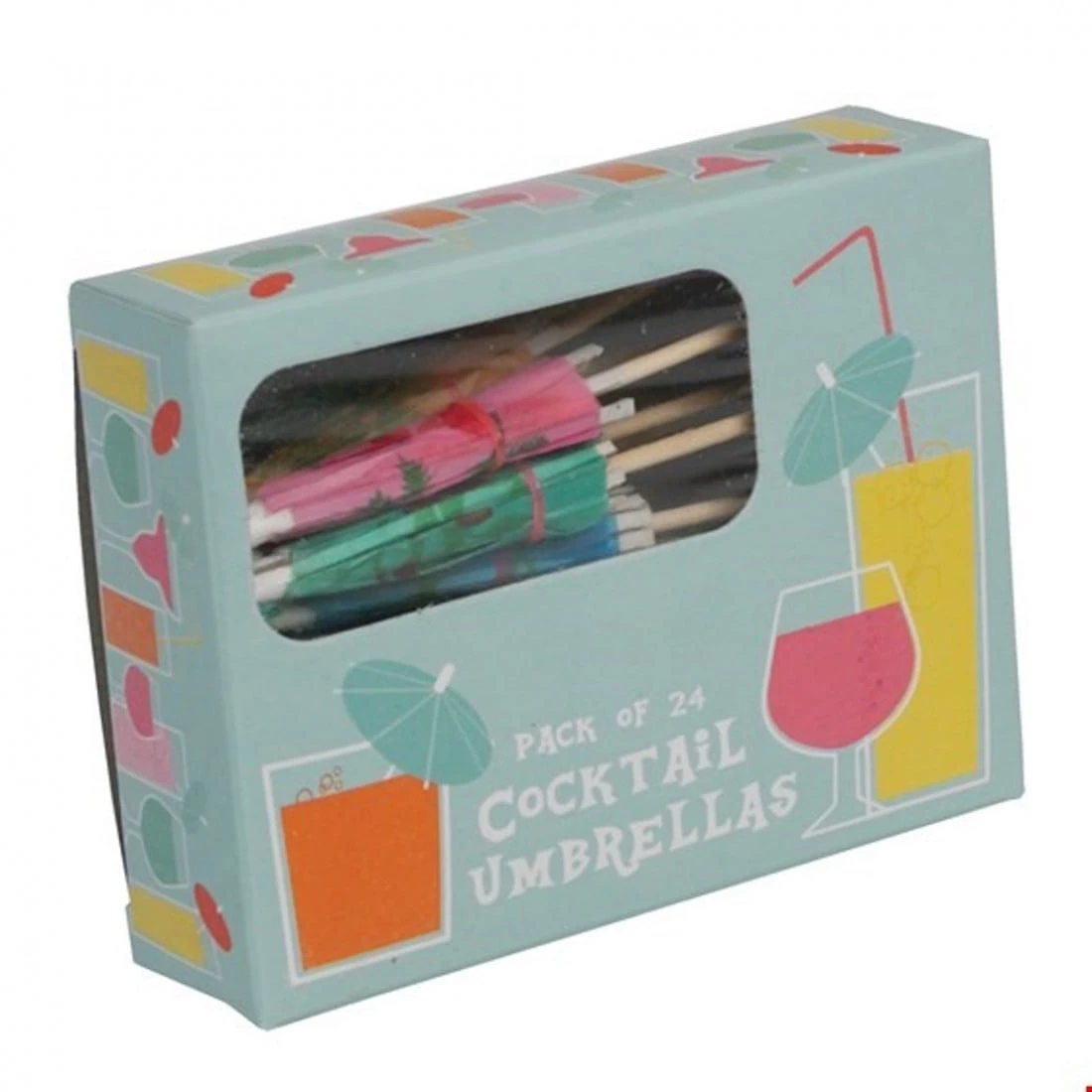 Papírové deštníky do koktejlu 24 ks