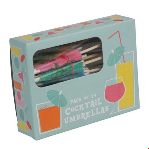 Papírové deštníky do koktejlu 24 ks