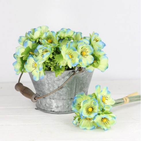 Sasanky svazek květin - 6 ks - modrozelená