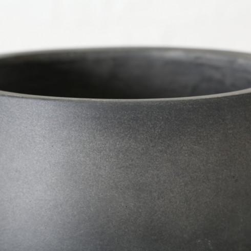 Kovový kvetináč na nožičkách 33 cm - antracitový Kovový kvetináč na nožičkách 33 cm - antracitový