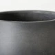 Kovový kvetináč na nožičkách 33 cm - antracitový