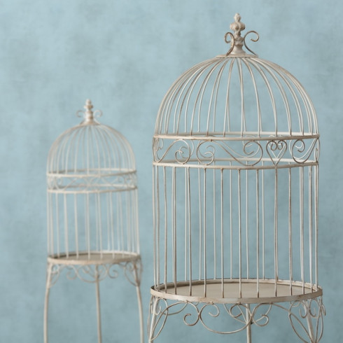 Kovová klietka na podstavci 120 cm - väčšia