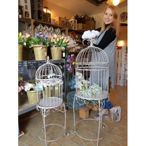 Kovová klietka na podstavci 120 cm - väčšia