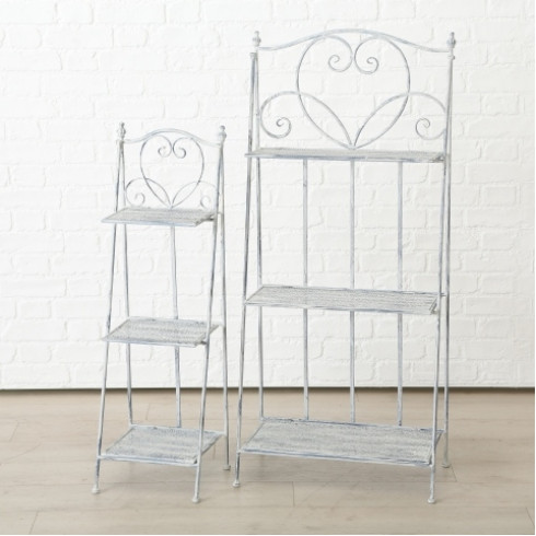 Kovový regál / stojan na kvety 125 cm