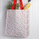 Recyklovaná nákupní taška s růžemi - 40 cm