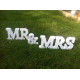 Drevený nápis MR & MRS