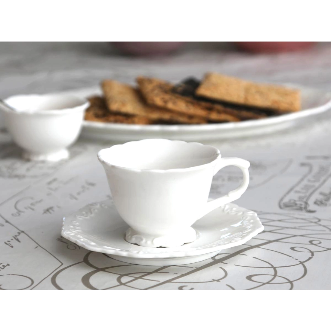 Porcelánový šálek s talířkem Provence 200 ml