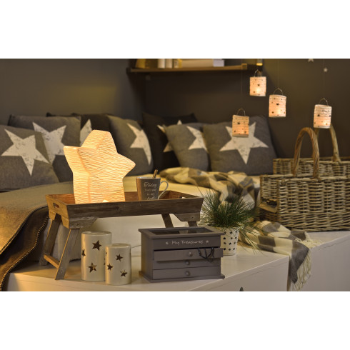 Svietiaca LED lampa s hviezdami - väčšia