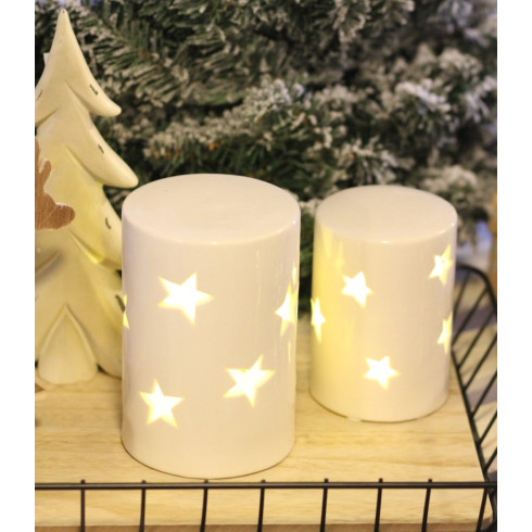 Svietiaca LED lampa s hviezdami - väčšia