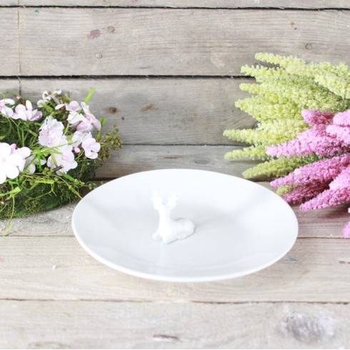 Porcelánová miska na šperky s jelenem