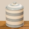 Keramická dóza s pruhmi a vekom 750 ml