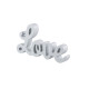 Dřevěný nápis Love 20 cm šedý