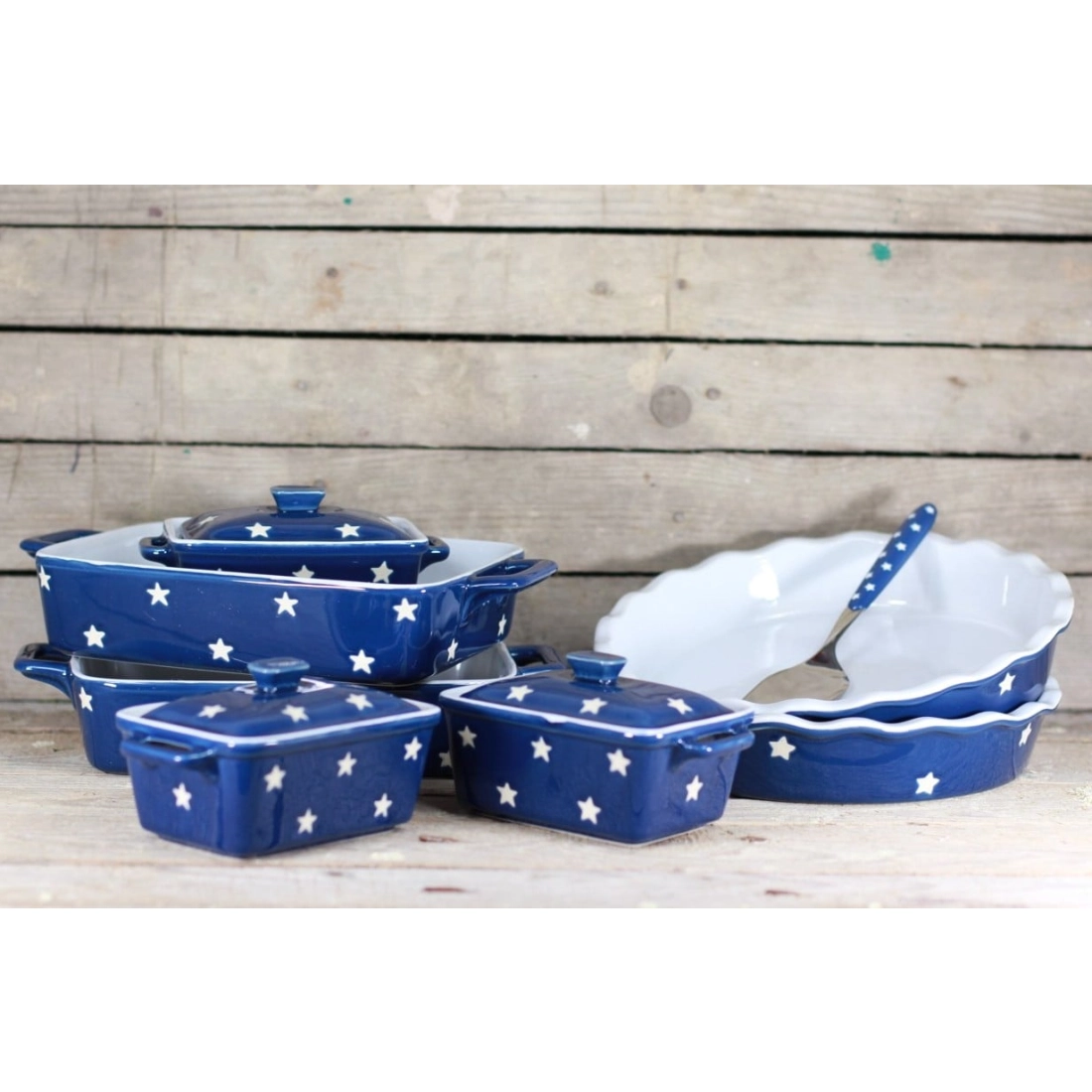 Nerezová lopatka na tortu 26 cm tmavo modrá