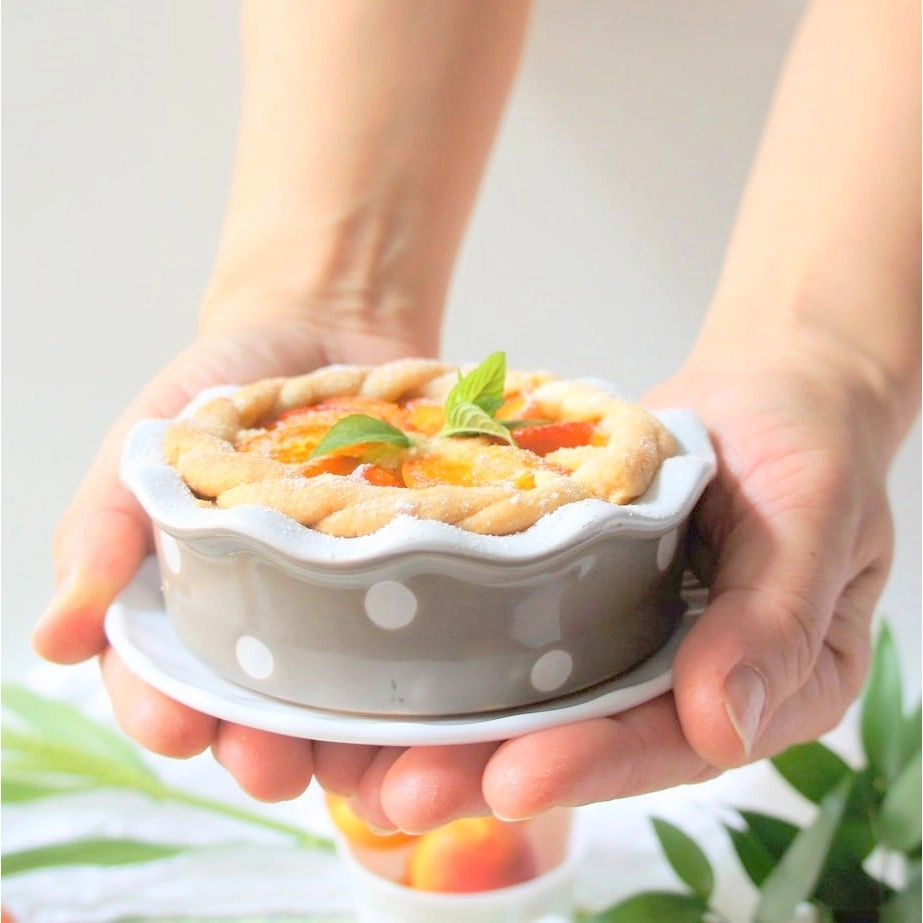 Keramická forma na koláč 12 cm hnedá