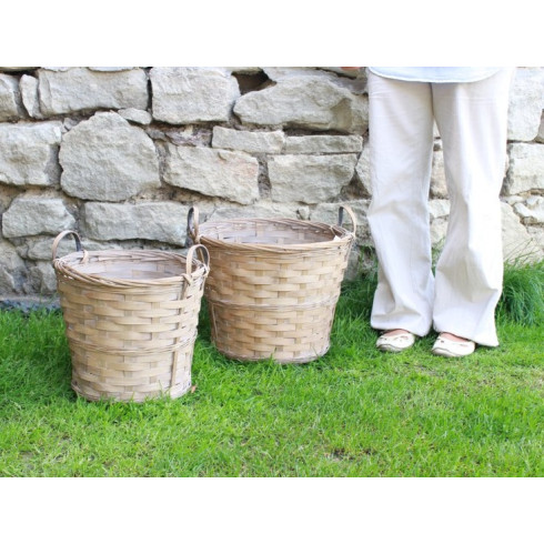 Proutěný koš s ušima 36 cm - větší