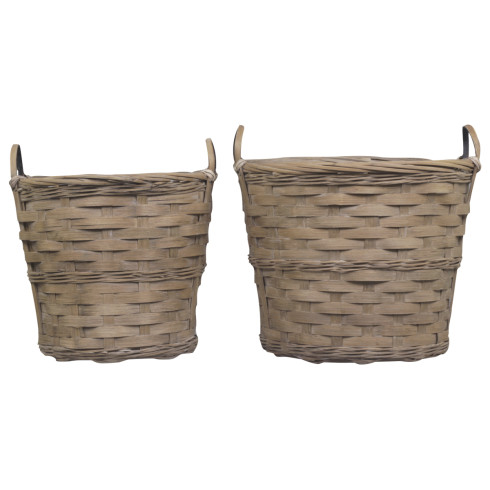 Proutěný koš s ušima 36 cm - větší