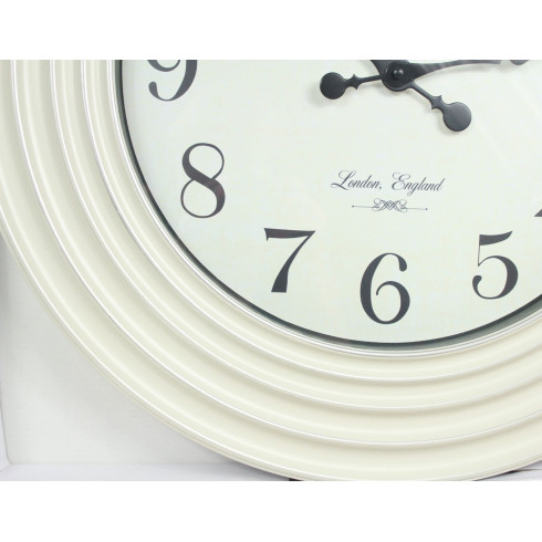 Hodiny nástenné biele 58 cm