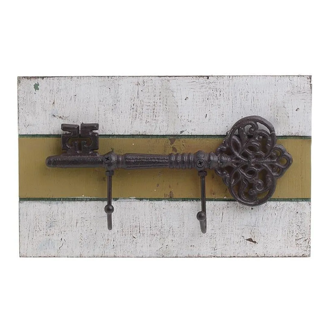 Nástěnný věšák na klíče 30 cm - bílý