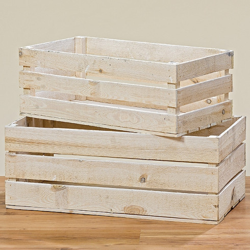 Drevená dekoračná debnička 70 cm - menšia