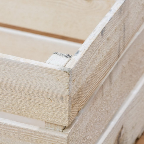 Drevená dekoračná debnička 70 cm - menšia