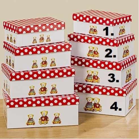 Kartónová krabica s medvedíkmi - veľ.1