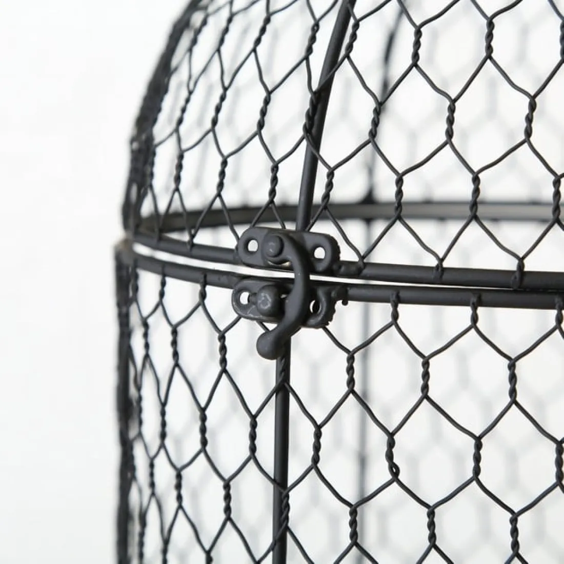 Kovová klec černá 46 cm - větší